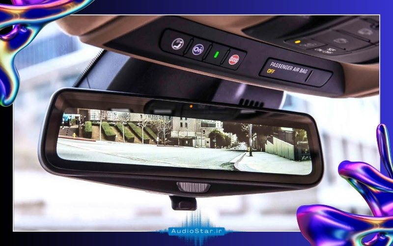 دوربین دنده عقب نصب شده روی آینه