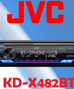 پخش خودرو جی وی سی مدل KD-X482BT با بلوتوث و سایز ۱ دین